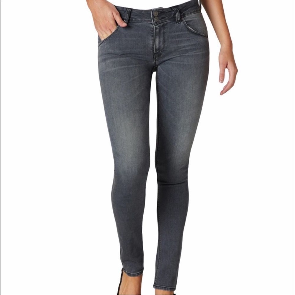 Hudson Jeans Women's Charcoal Collin Skinny Jeans SZ 28